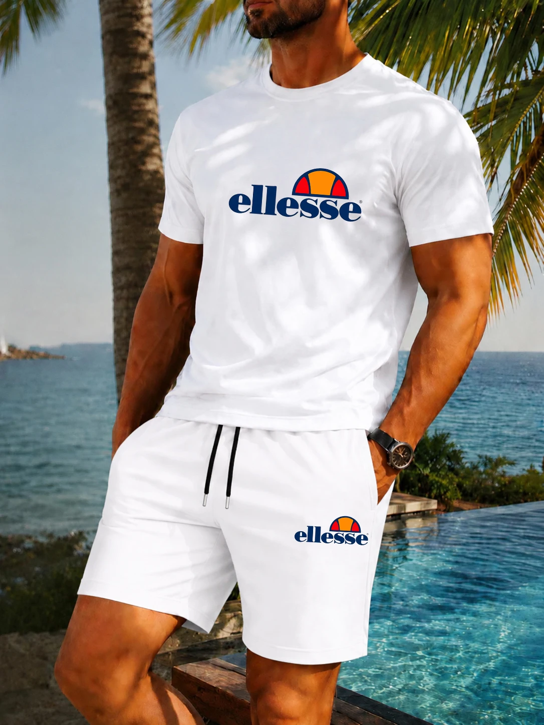 Men'S Fashion Undershirt - Nuovo Completo Estivo Casual e alla