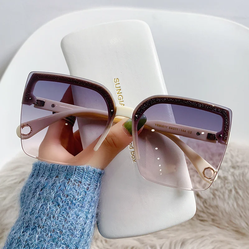 Men'S Fashion Glasses - Occhiali da Sole Oversize Uomo Donna