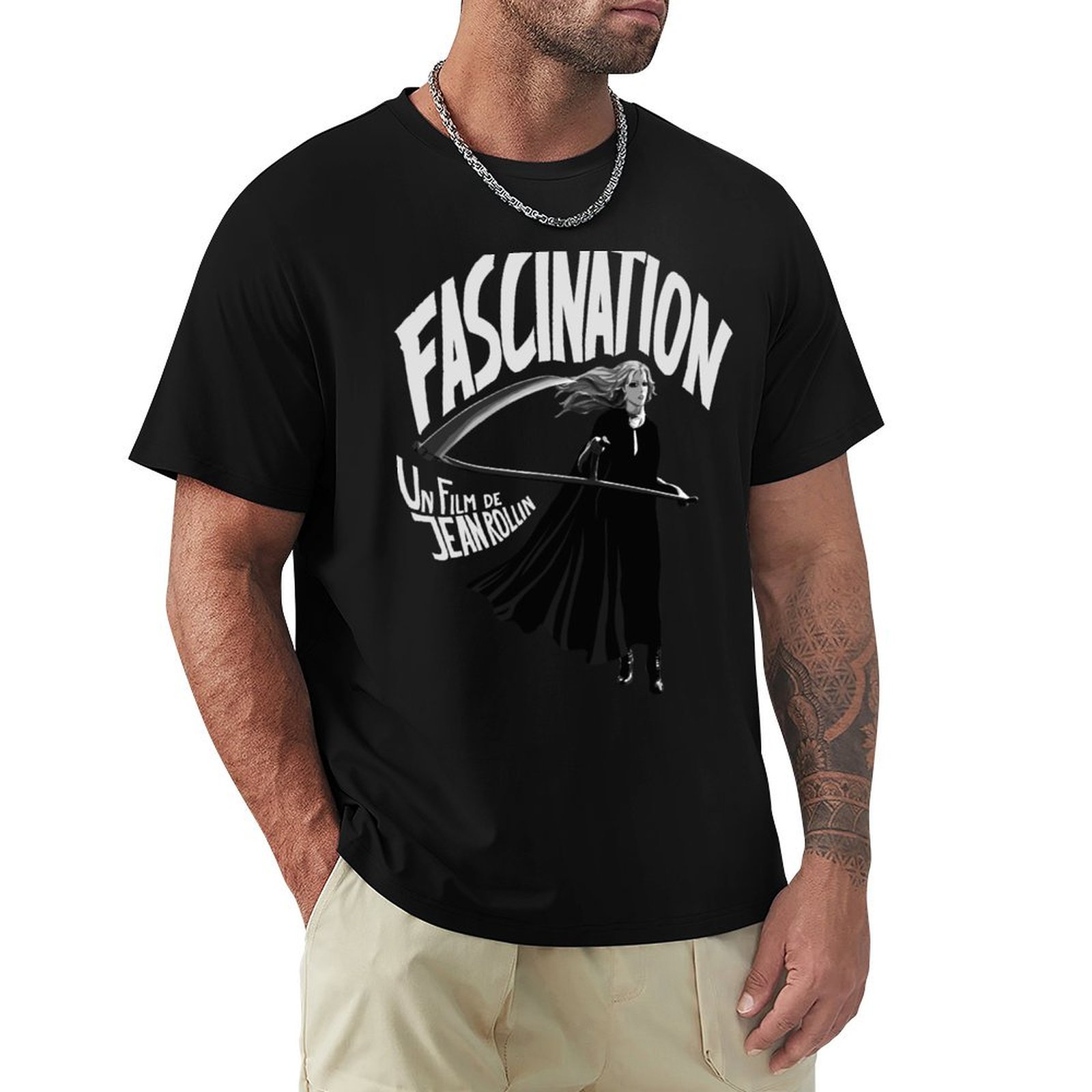 Jeans Shirt Fashion For Men - T-Shirt Fascination Jean Rollin, Maglietta Casual