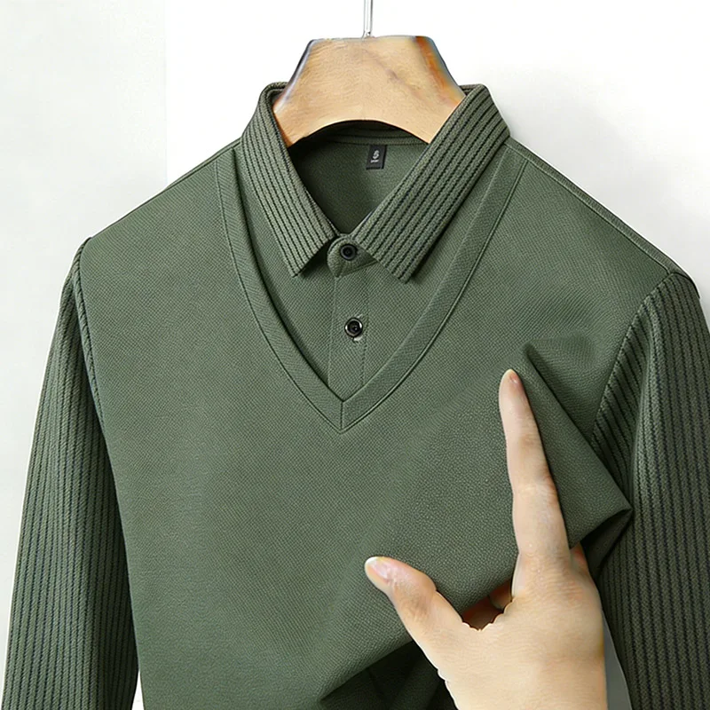 Men'S Fashion Undershirt - Camicia da uomo a maniche lunghe
