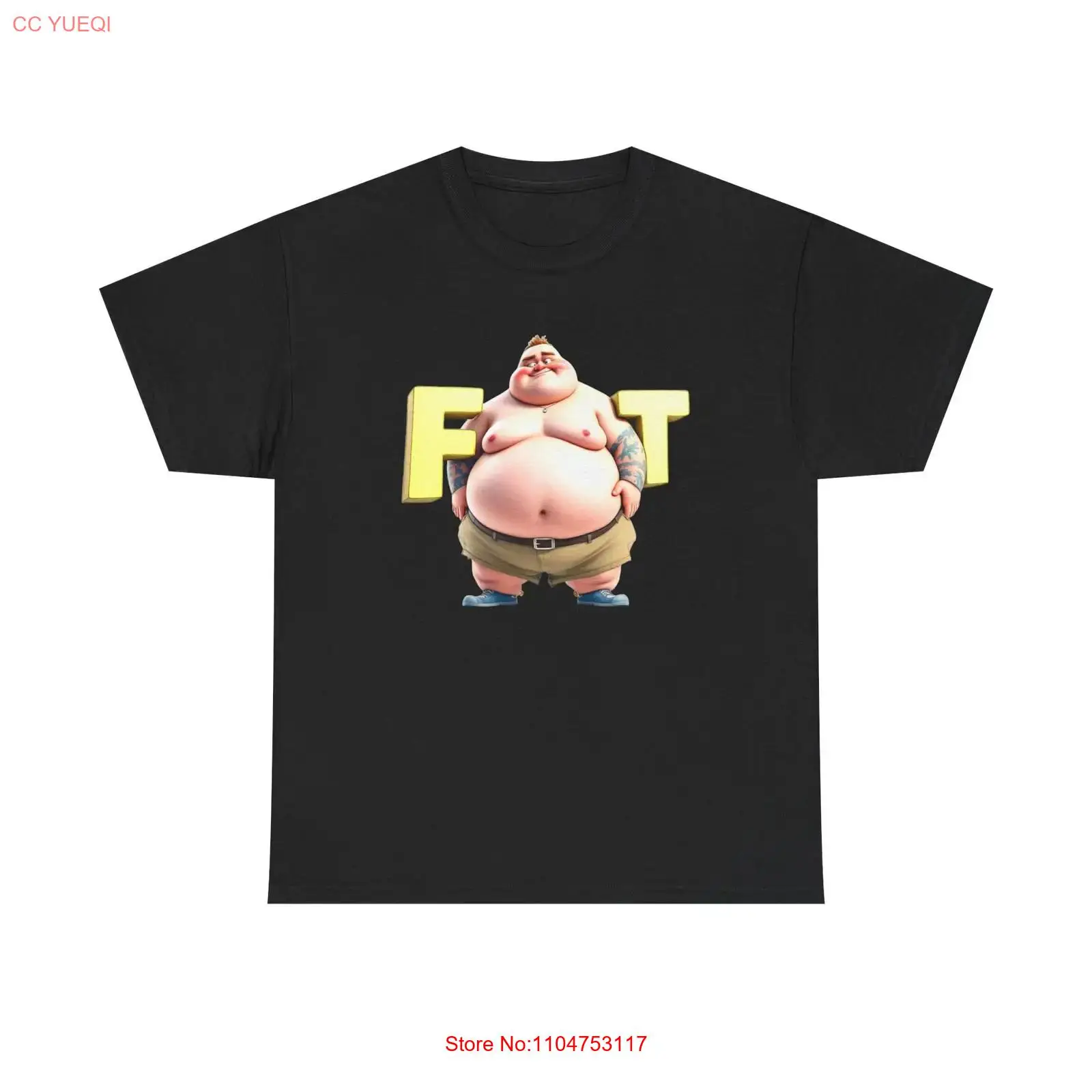 Men'S Fashion For Fat Guys - Maglietta Divertente per Uomo Formoso, Novità