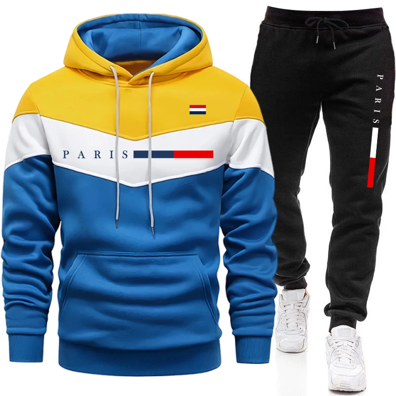 Paris Fashion Men - Completo Sportivo Casual Urbano con Stampa