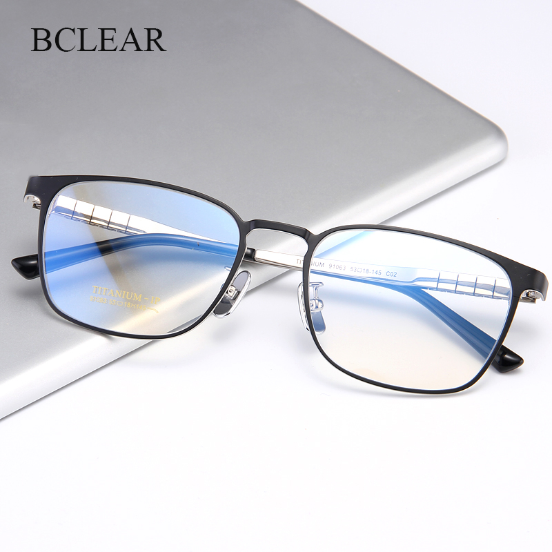 Men'S Fashion Glasses 2026 - Montatura per Occhiali BCLEAR in Titanio