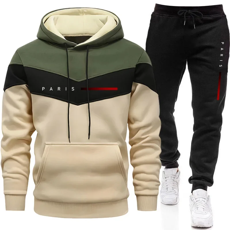Paris Fashion Men - Set di Felpe con Cappuccio da