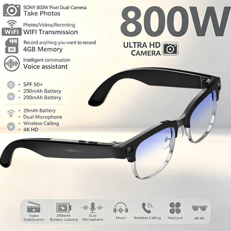 Men'S Fashion Glasses 2026 - Nuovi Occhiali Smart 2026 con Fotocamera,