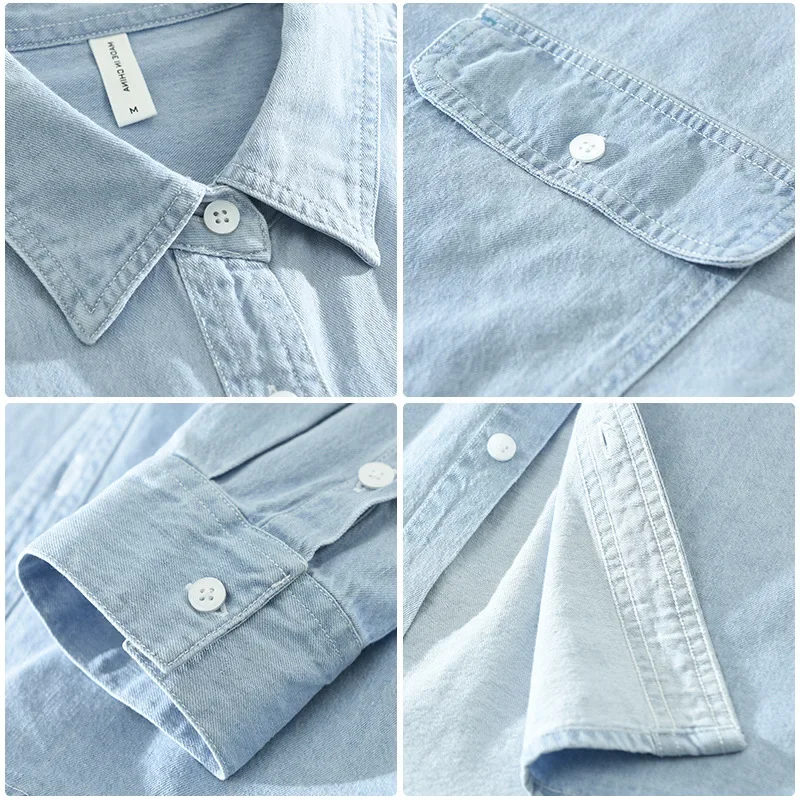 Camicie di jeans da uomo moda  - Jeans Shirt Fashion For Men recensione e prezzo