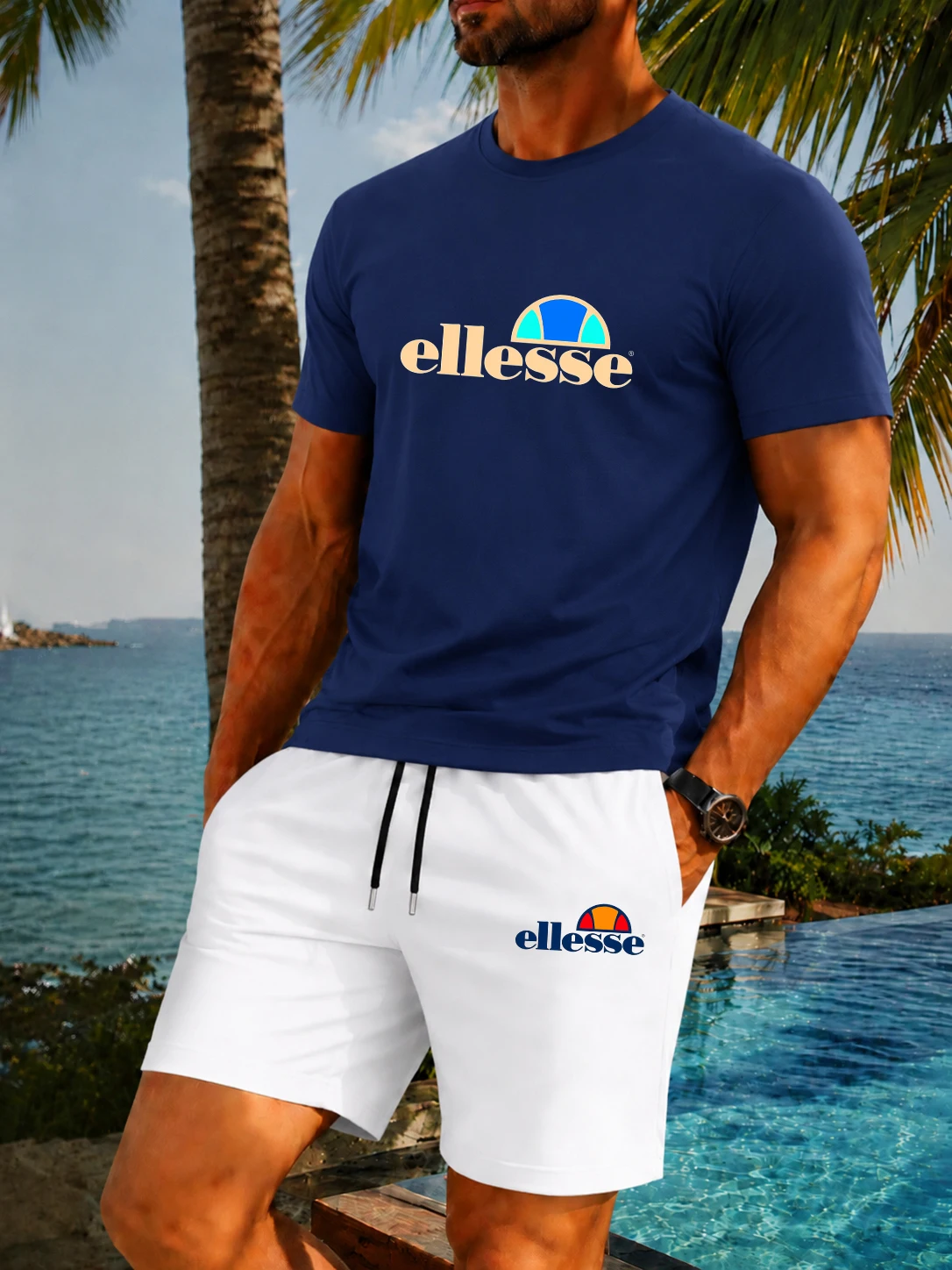 Nuovo Completo Estivo Casual e - Men'S Fashion Undershirt recensione e prezzo