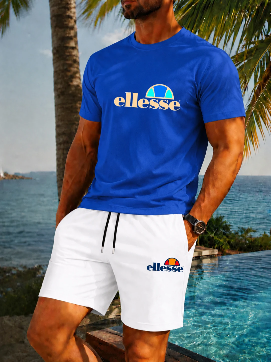 Nuovo Completo Estivo Casual e - Men'S Fashion Undershirt recensione e prezzo
