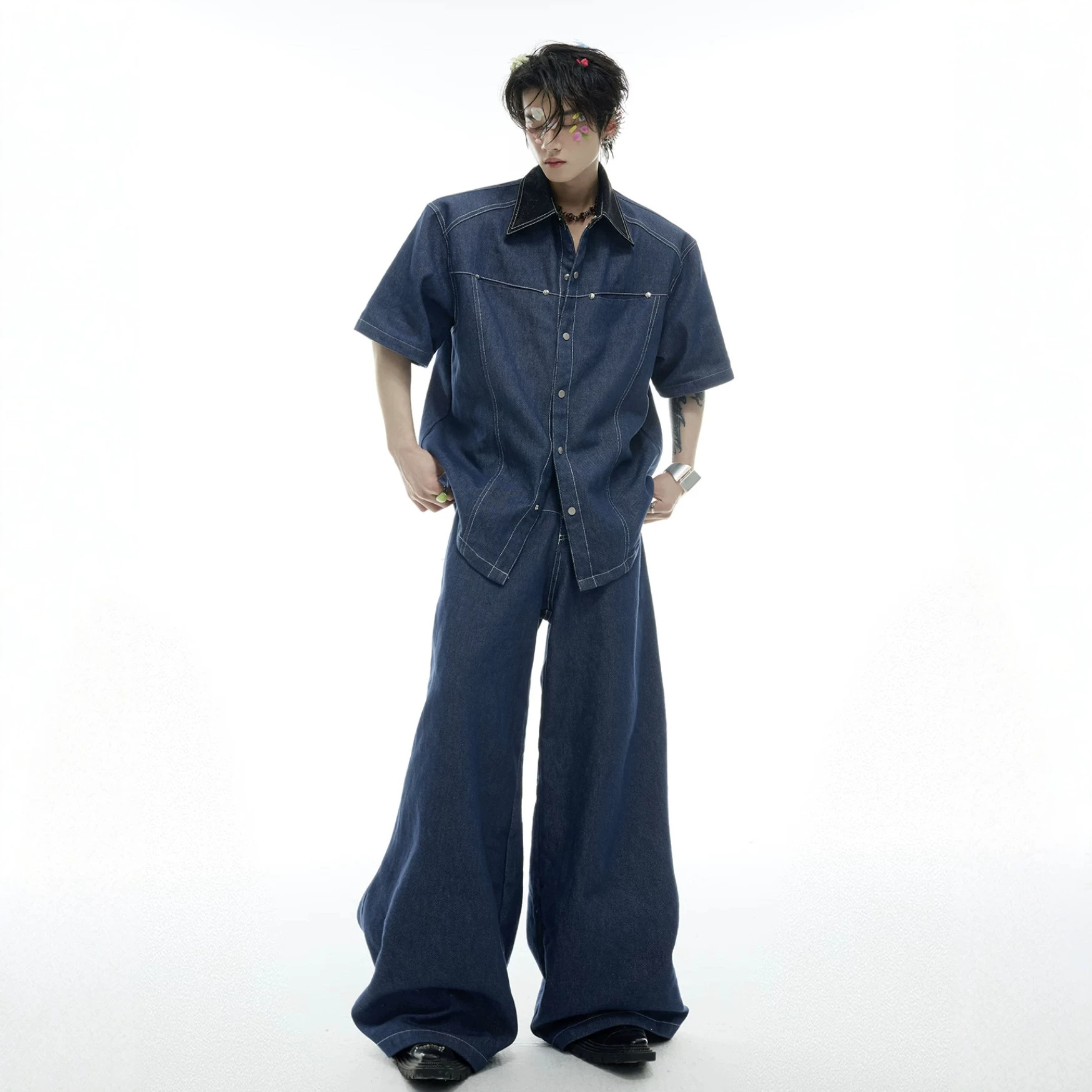 Completo Estivo da Uomo in Den - Jeans Shirt Fashion For Men recensione e prezzo