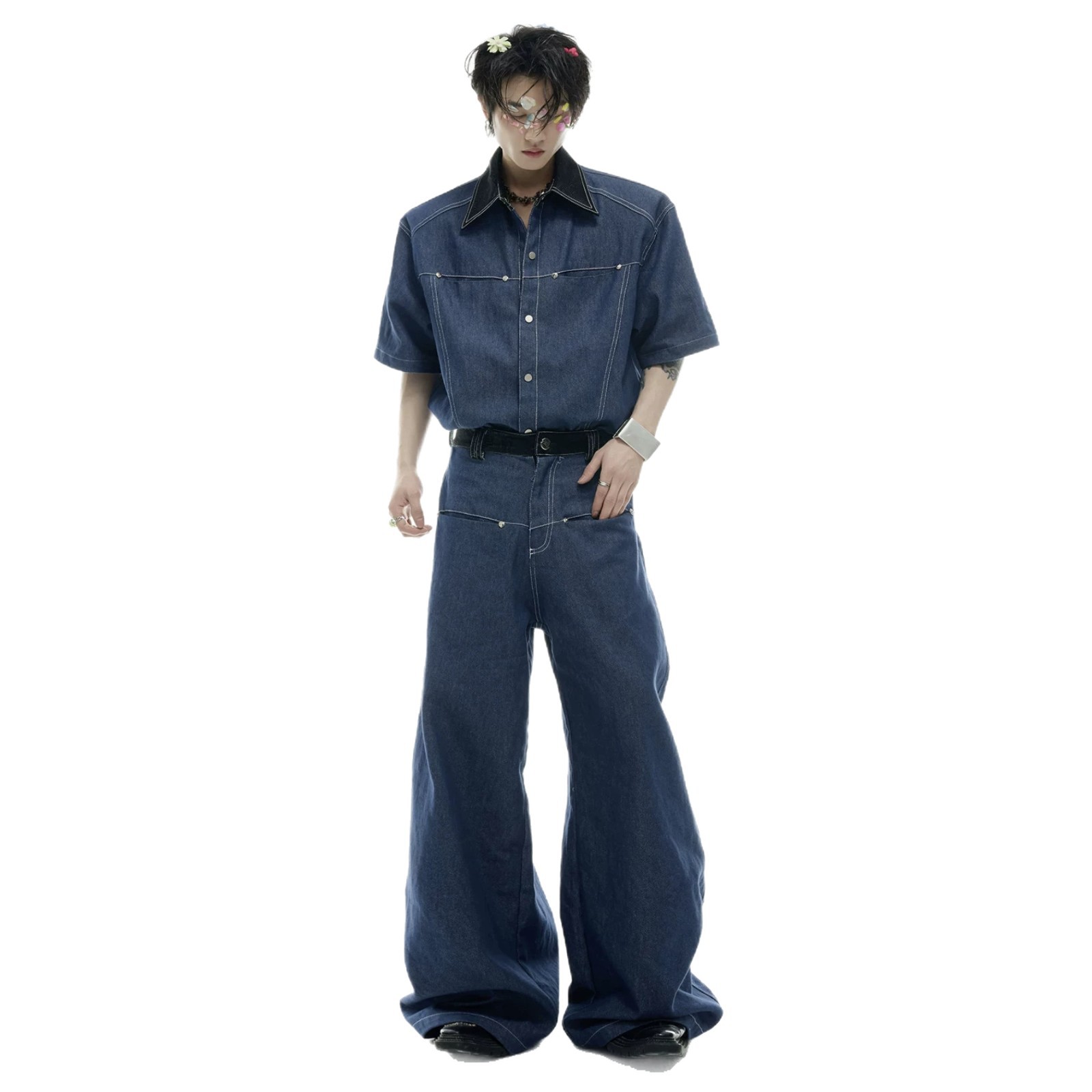 Completo Estivo da Uomo in Den - Jeans Shirt Fashion For Men recensione e prezzo