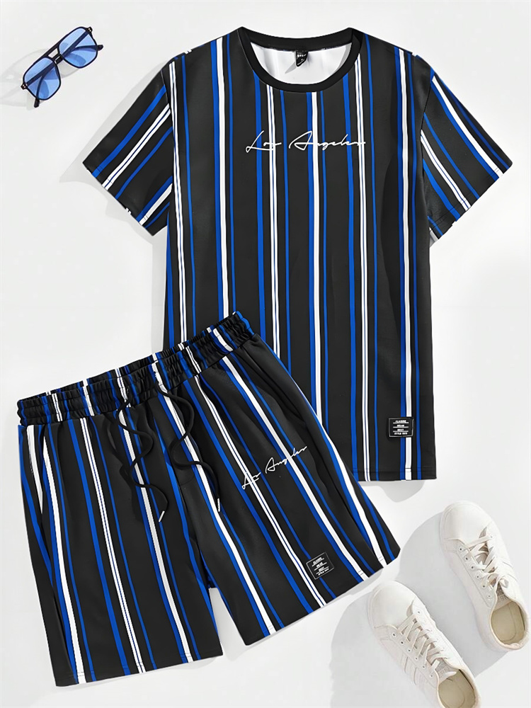 Set da uomo estivo stampato a  - Jeans Shirt Fashion For Men recensione e prezzo